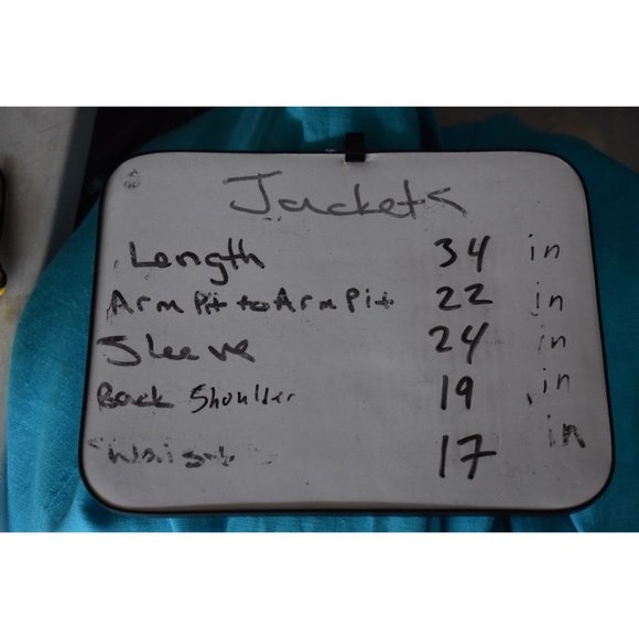 Women's Vintage Charter Club by Jane Justin Turquoise Linen Blazer Pockets 10 - Picture 7 of 7